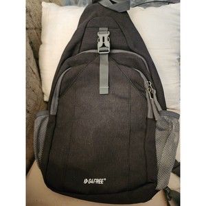 New G4 FREE Sling Backpack Charcoal Grey MULTI Pocket Uses NWOT